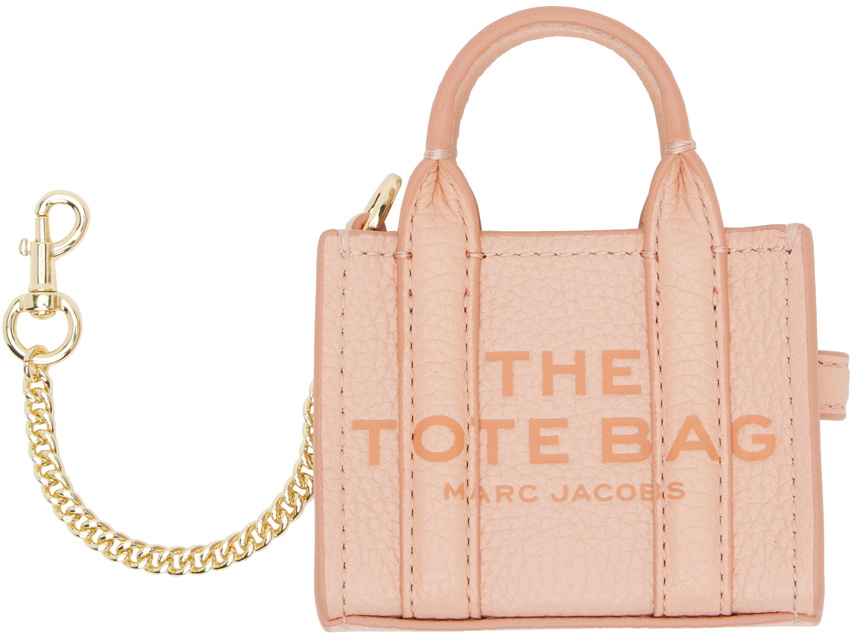 トートバッグ MARC JACOBS DWARF LEATHER \"THE TOTE\" KEYCHAIN WITH CHAIN Marc Jacobs Keychain The Tote Dwarf In Black | ModeSens