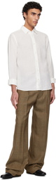 Tiger of Sweden Off-White Spenser Casual Linen Shirt
