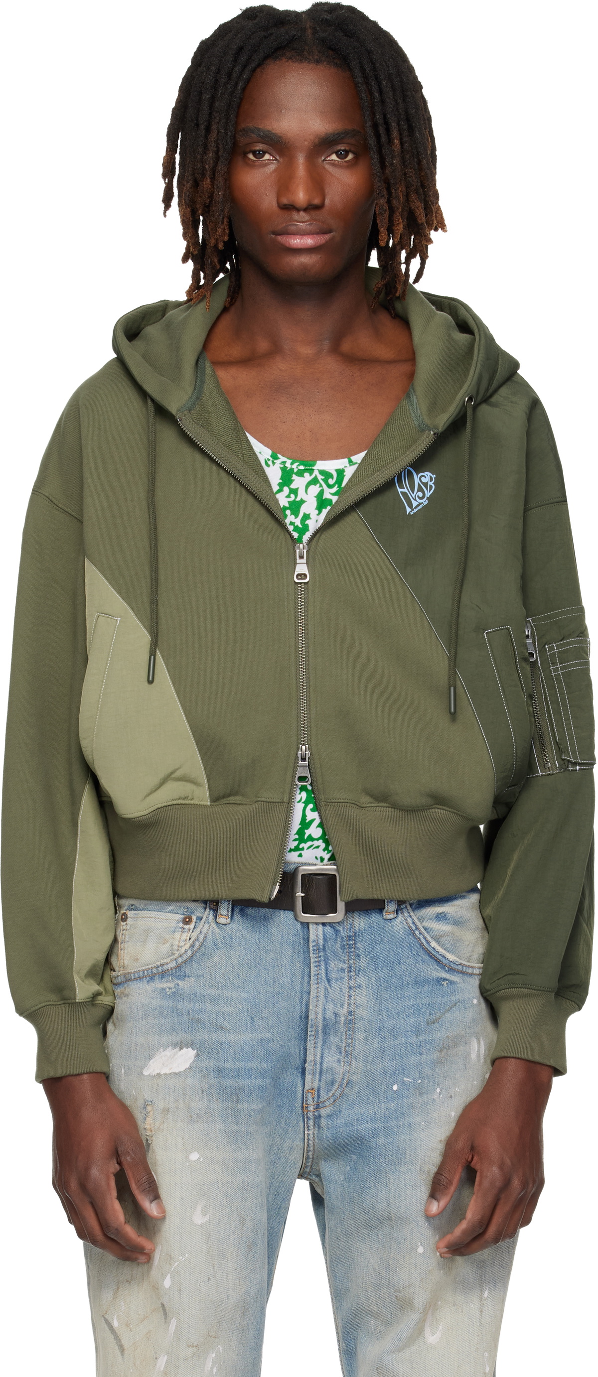 NO/FAITH STUDIOS Khaki 'Eifel-Therme' Hoodie