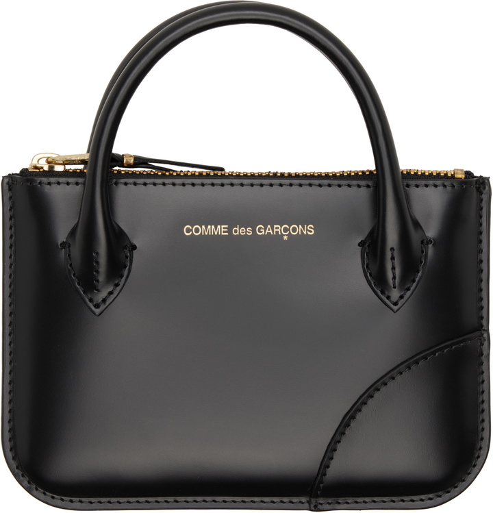 Photo: COMME des GARÇONS WALLETS Black Handles Pouch