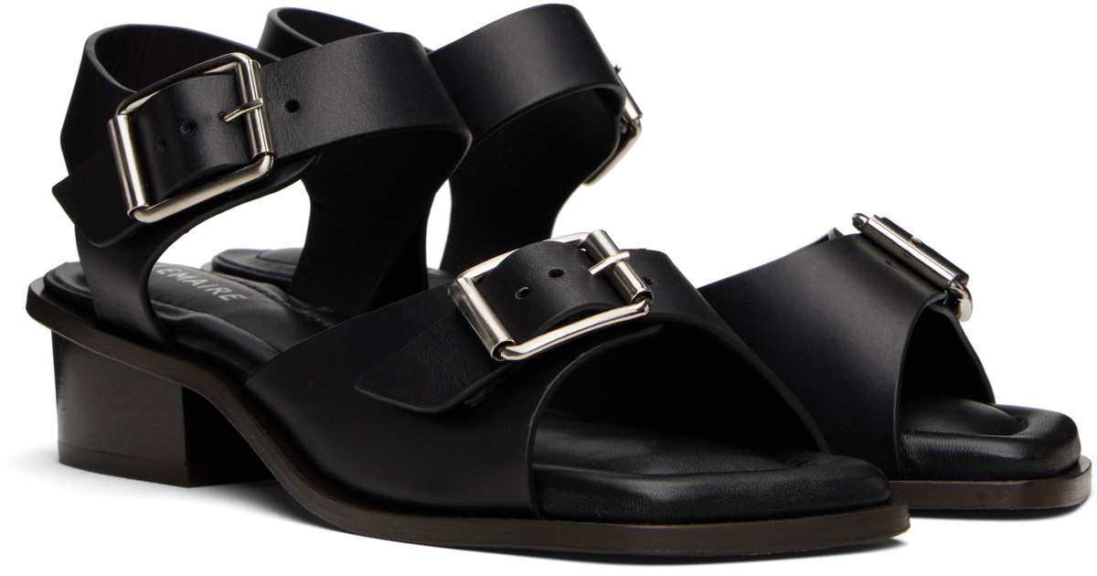 LEMAIRE Black Square 35 Heeled Sandals