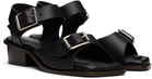 LEMAIRE Black Square 35 Heeled Sandals