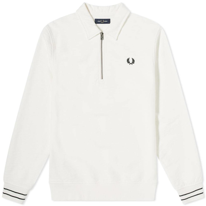 Photo: Fred Perry Authentic Long Sleeve Zip Neck Tee