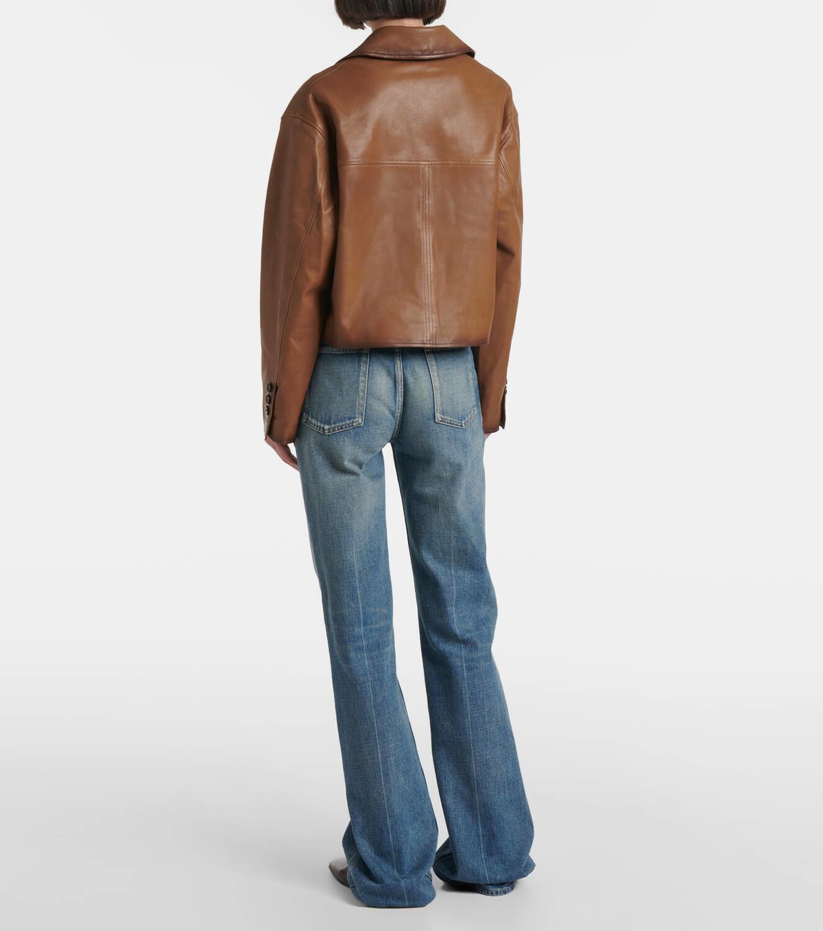 Dorothee Schumacher Cropped leather jacket