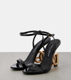 Dolce&Gabbana Keira logo patent leather sandals