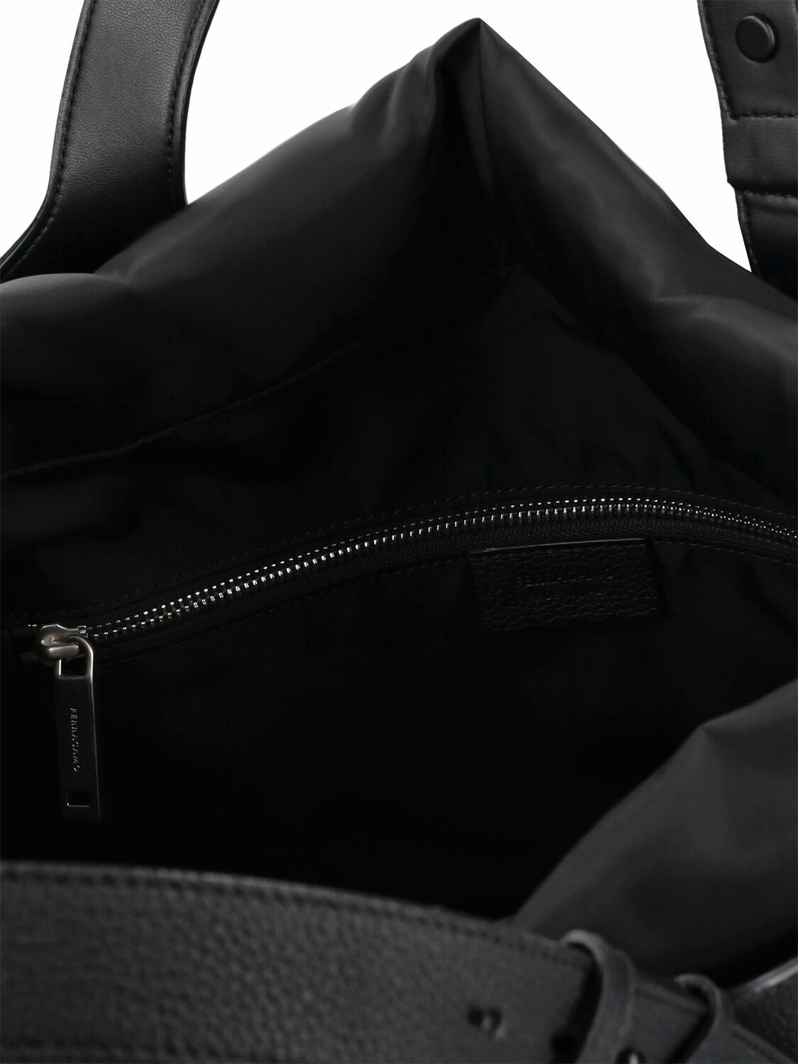 FERRAGAMO - Cut Out Leather Logo Tote Bag Salvatore Ferragamo