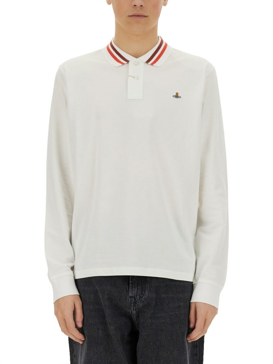 Tシャツ・カットソー Vivienne Westwood LONG-SLEEVED POLO SHIRT Vivienne Westwood Men's Classic Long Sleeve Polo Shirt