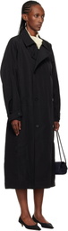 LE17SEPTEMBRE Black Crisp Raglan Trench Coat