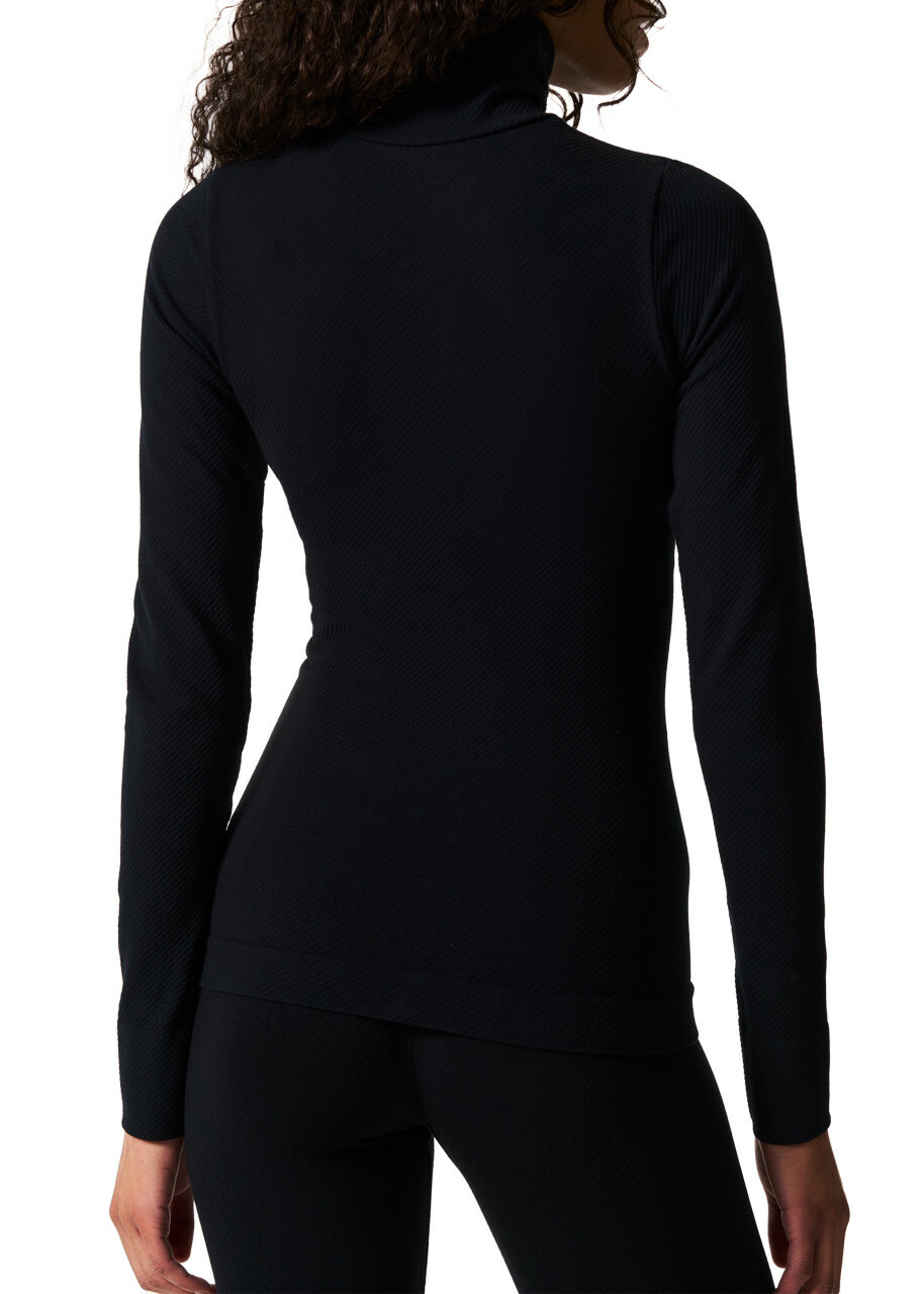 Perfect Moment Logo-embroidered High-neck Thermal top Black
