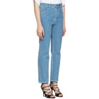 Chloe Blue Scalloped Jeans
