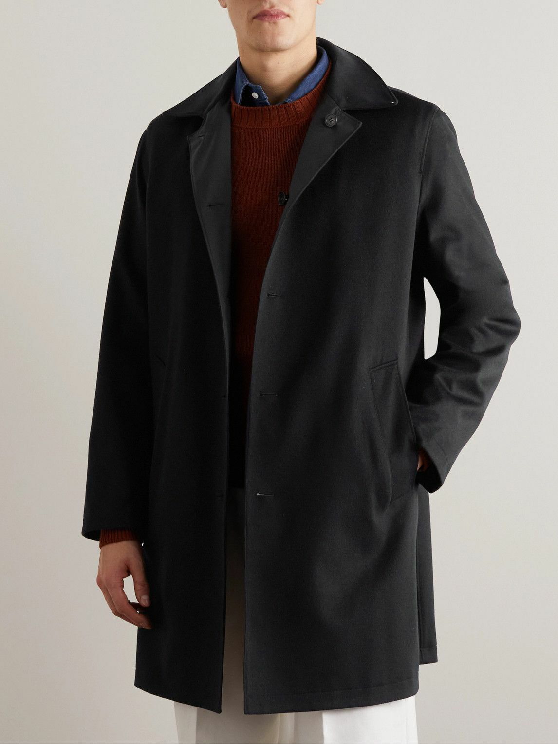 Loro Piana - Reversible Storm System® Shell and Cashmere Coat - Blue ...