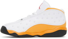 Nike Jordan Baby White & Orange Jordan 13 Retro Sneakers