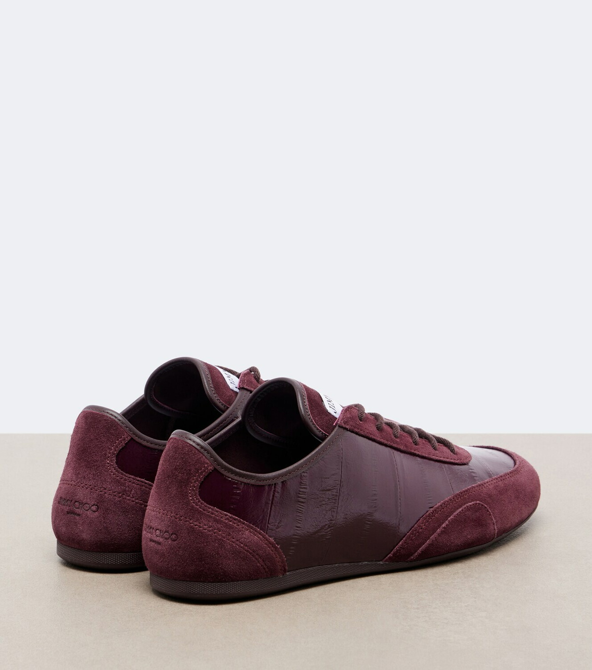 Jimmy Choo Sunny leather and suede sneakers