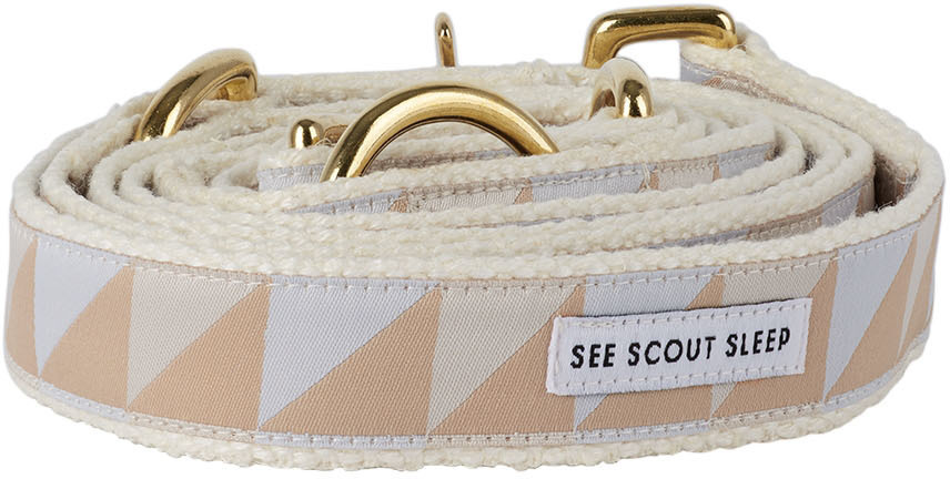 See Scout Sleep Beige & Off-White Nice Grill City Leash
