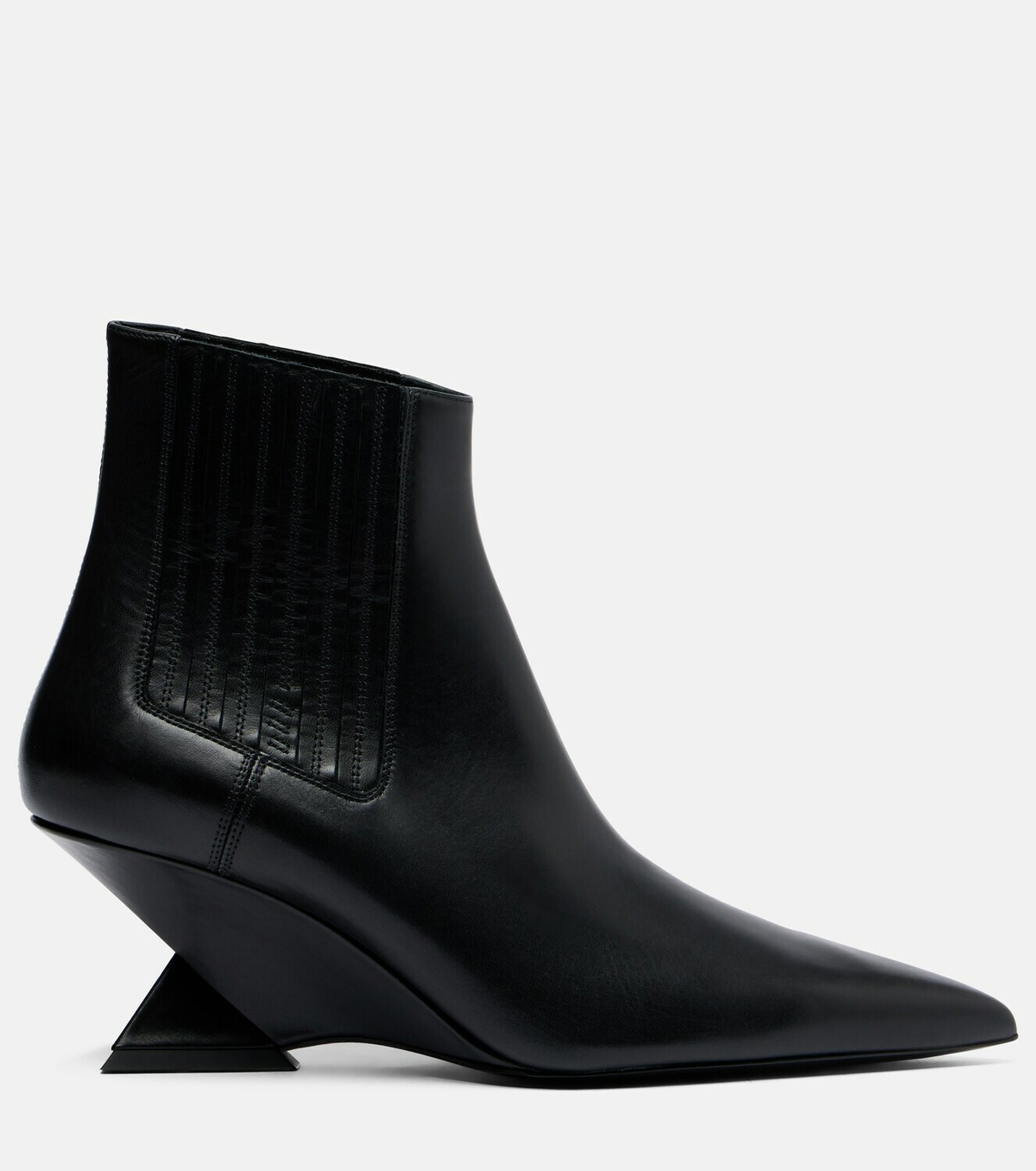 The Attico Cheope leather ankle boots