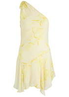 Bec & Bridge Colmar Asymmetric Chiffon Mini Dress Yellow