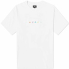 Edwin Men's Katakana Embroidery T-Shirt in White/Multi