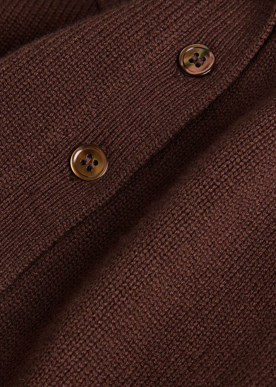 Paige Birch Knit Polo top Brown