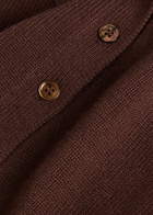 Paige Birch Knit Polo top Brown