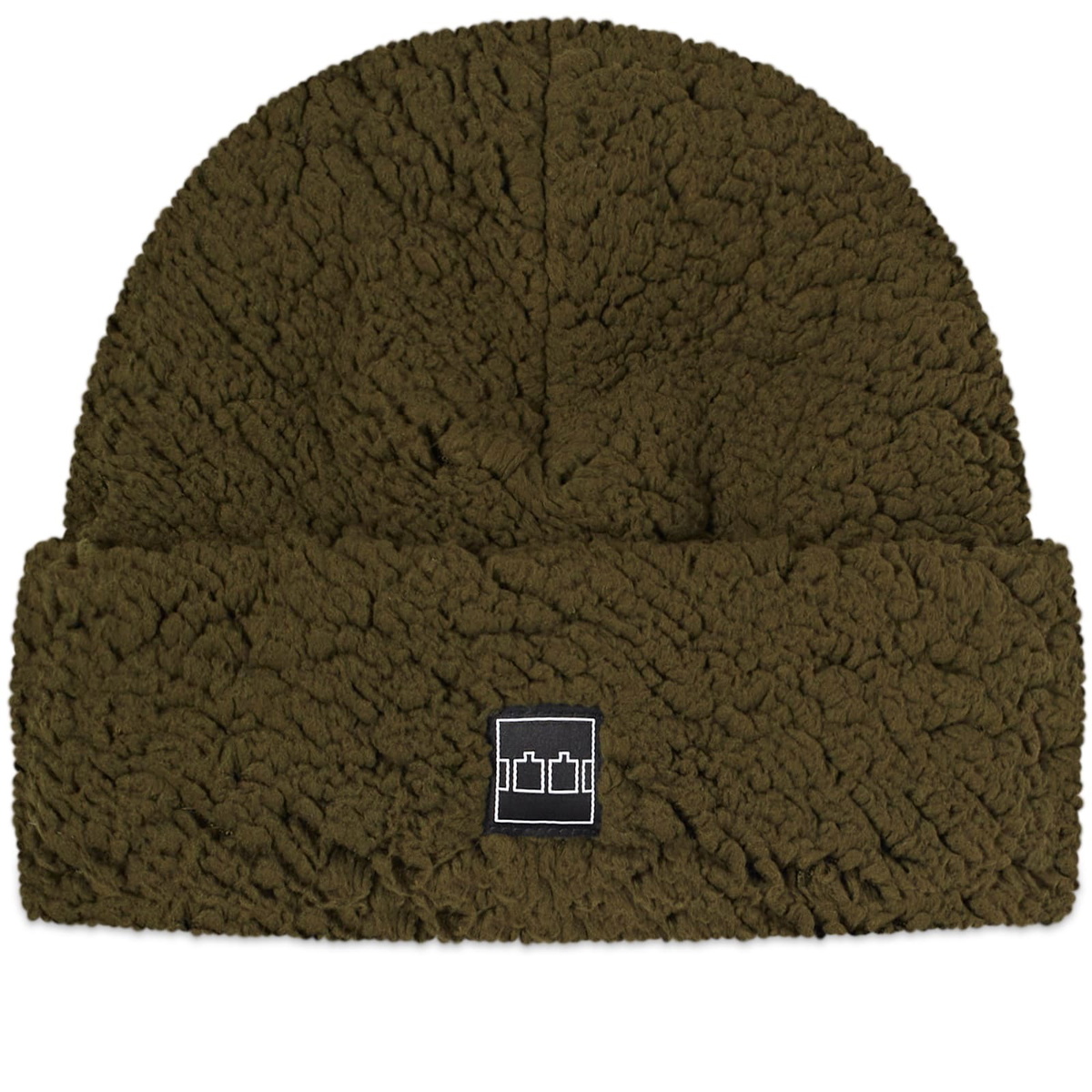 The Trilogy Tapes Men's TTT Fleece Beanie in Olive