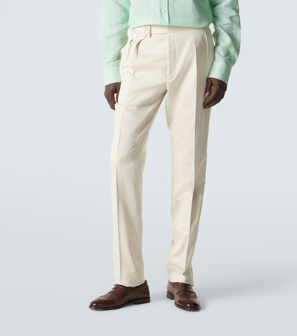 Ralph Lauren Purple Label Gregory silk tapered pants