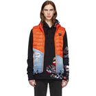 Greg Lauren Orange and Blue Paul and Shark Edition 50/50 Vest