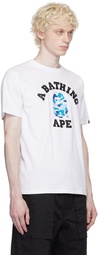 BAPE White ABC Camo College T-Shirt