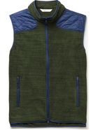 Peter Millar - Quilted Shell-Trimmed Fleece Gilet - Green