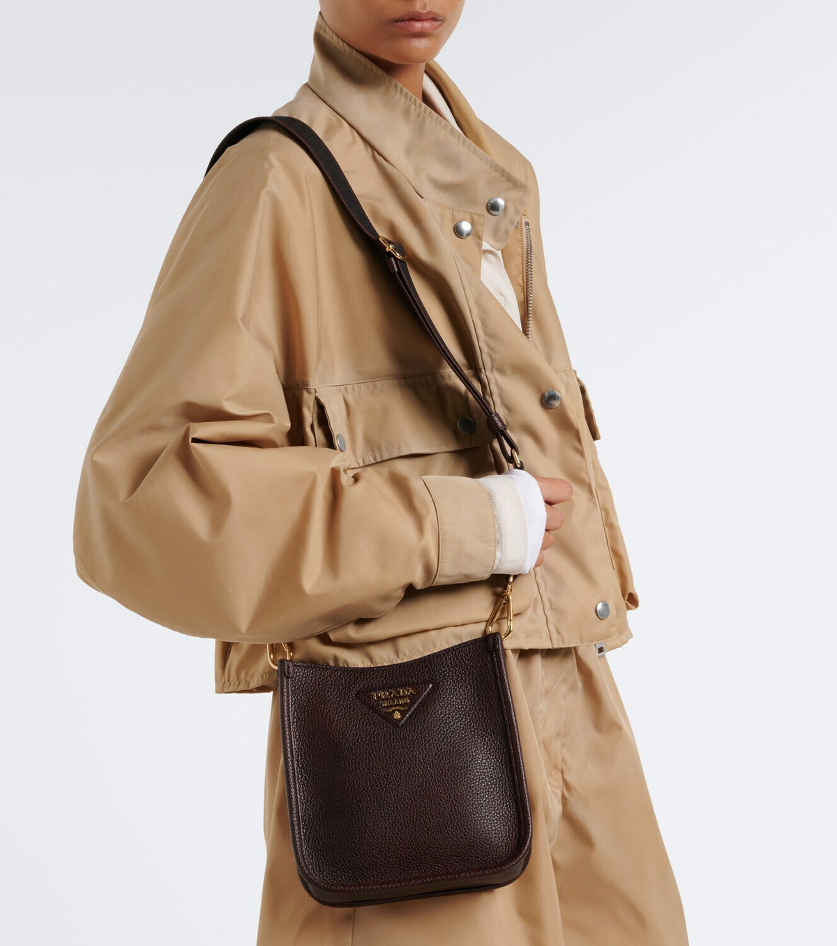 Prada Mini leather shoulder bag