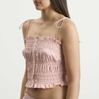 SKIMS Women's Poplin Ruffle Cami in Dusty Pink