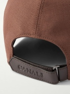 Canali - Wool and Linen-Blend Twill Baseball Cap - Brown