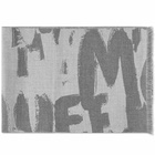 Alexander McQueen Men's Graffitti Logo Scarf in Graphite/Grey