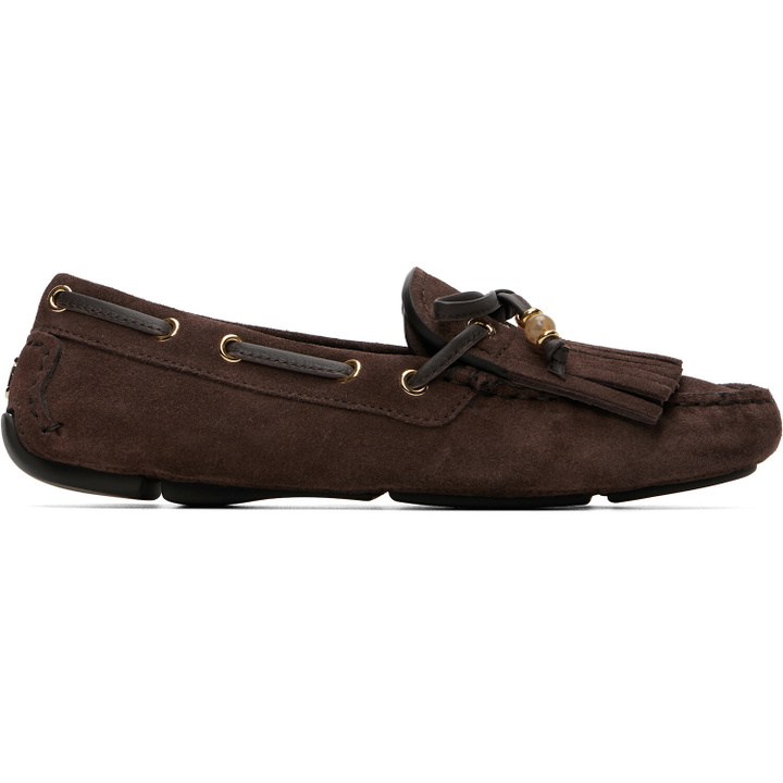 Photo: Jimmy Choo Brown Manon Loafers
