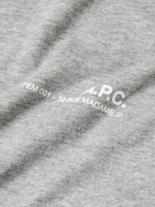A.P.C. - Logo-Print Cotton T-Shirt - Gray