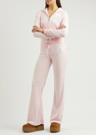Juicy Couture Heritage Logo Velour Sweatpants Light Pink
