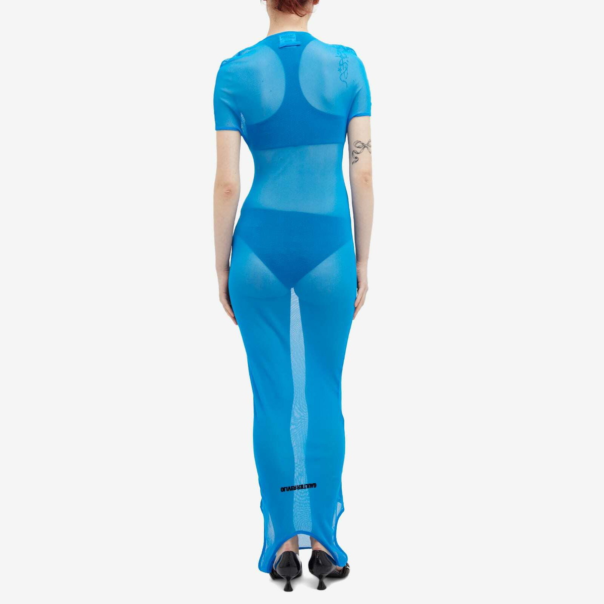 ワンピースその他 JEAN PAUL GAULTIER Women Dresses RO294T575 005956 BLUE Jean Paul Gaultier Women's Mesh Double Side Dress in Ibiza