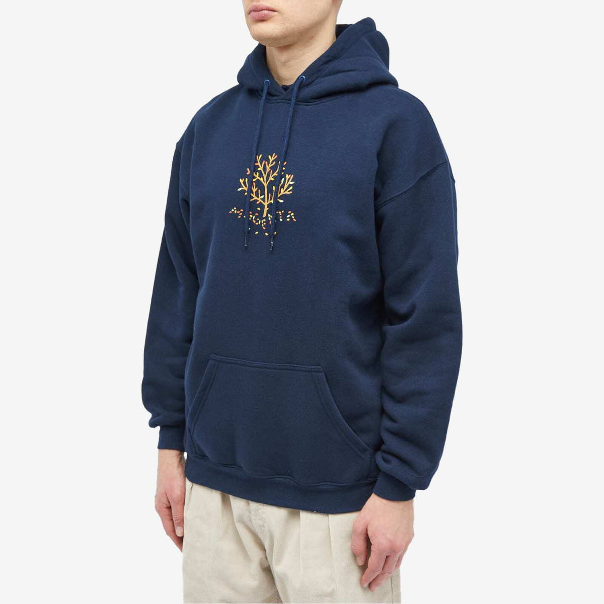 Magenta Men's Tree Hoodie in Navy