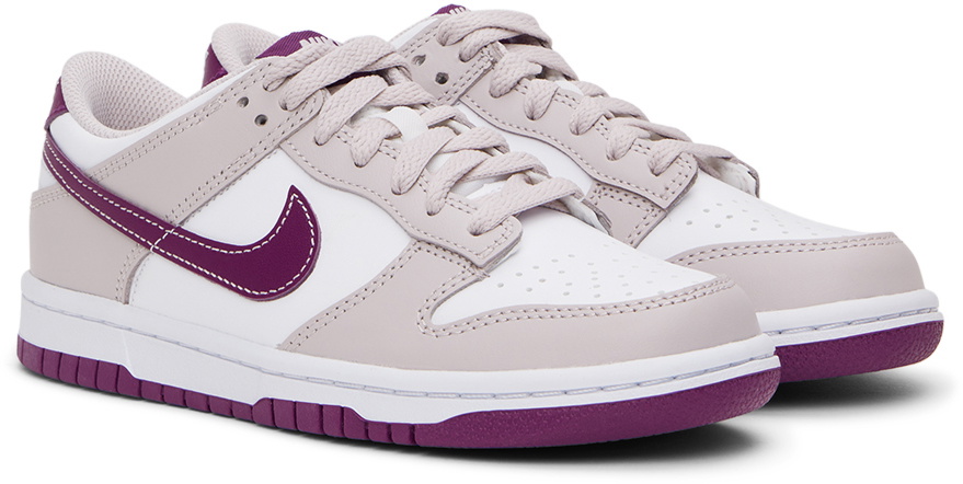 white and purple nikes
