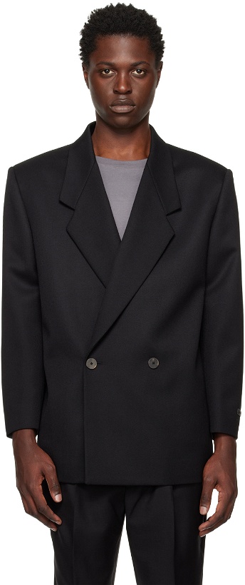 Photo: Fear of God Black Double-Breasted Blazer
