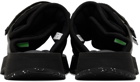 Suicoke Black MOTO-SHELLab Sandals