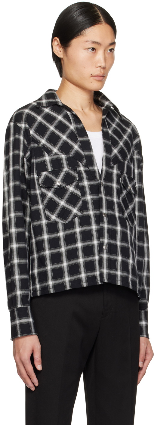The Letters Black Check Shirt