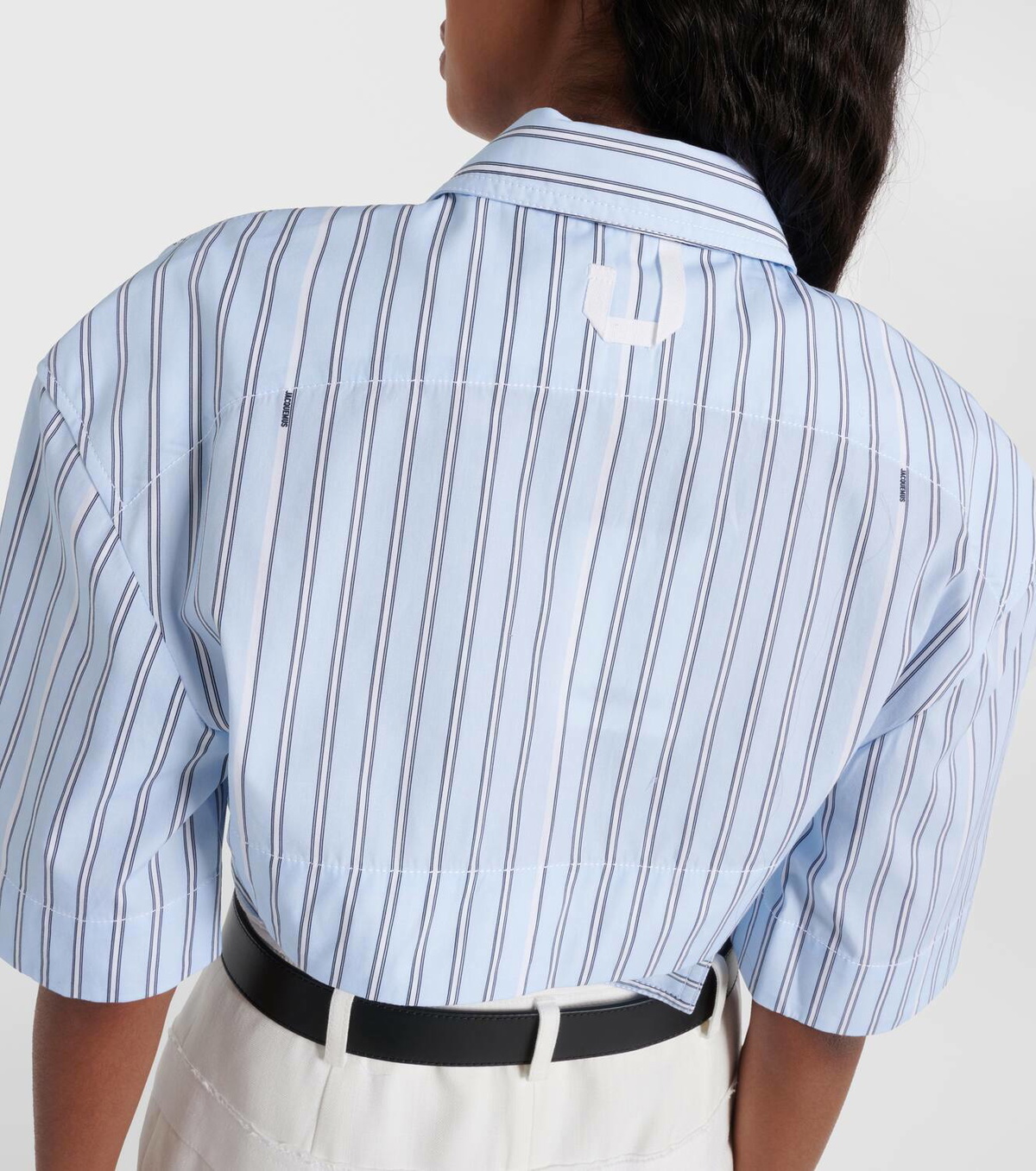 Jacquemus La Chemise Courte Bari striped cotton shirt Jacquemus