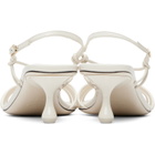 Jimmy Choo Off-White Lova 50 Heeled Sandals