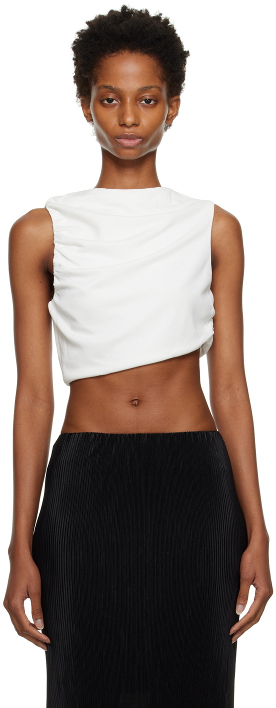 THIRD FORM Off-White Marble Tank Top