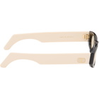 Valentino Black & Beige Geometric Acetate Sunglasses