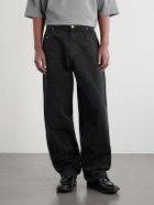 Willy Chavarria - Bad Boy Barrell-Leg Jeans - Black