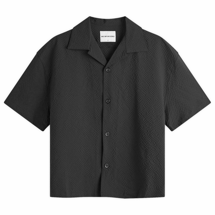 Photo: MKI Men's Seersucker Vacation Shirt in Black