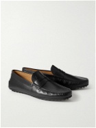 Tod's - City Gommino Logo-Debossed Leather Driving Shoes - Black