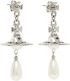 Vivienne Westwood Silver Pearl Drop Earrings