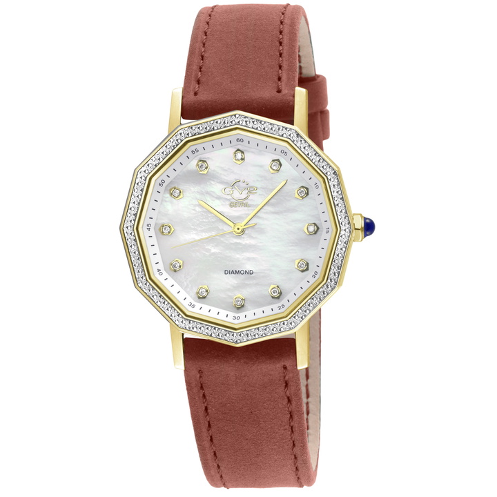 Photo: GV2 by Gevril Spello Ii Diamond Mother of Pearl Dial Ladies Watch 14511